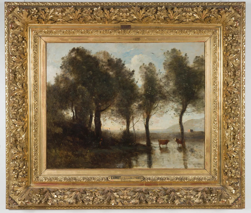 Souvenir des Marais du Beauvaisis. Der Teich - Jean-Baptiste Camille Corot