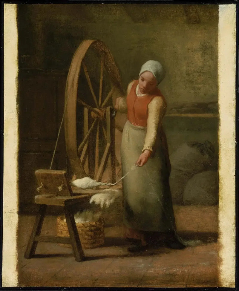 Stehender Spinner - Jean-François Millet