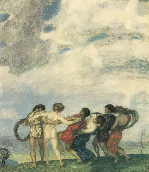 Frühlingsrundbild - Franz von Stuck