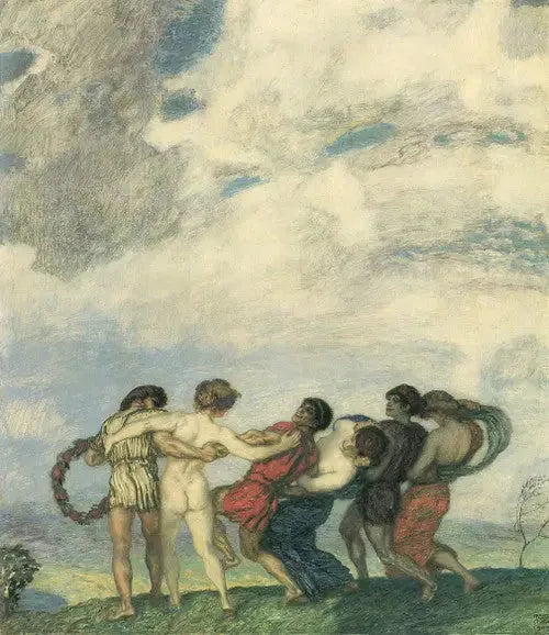 Frühlingsrundbild - Franz von Stuck