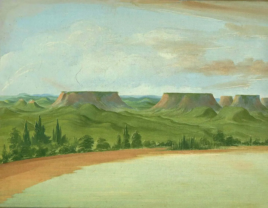 Square Hills, 1200 Meilen über Saint-Louis - George Catlin