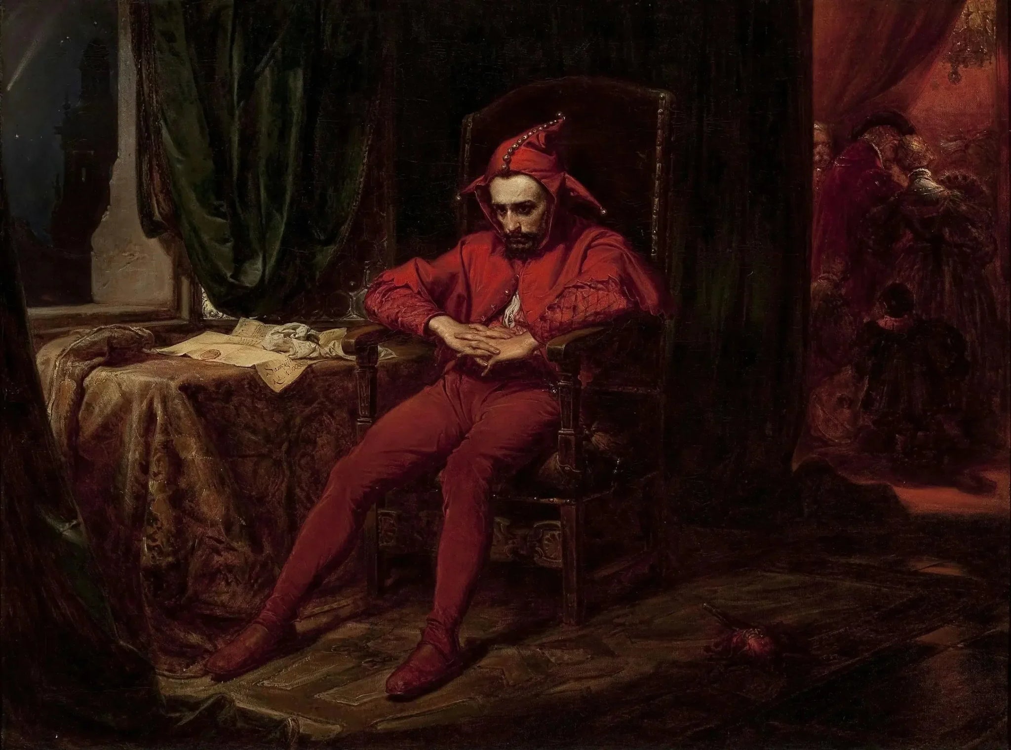 Stańczyk - Jan Matejko image 1 copie peinte à la main à l’huile