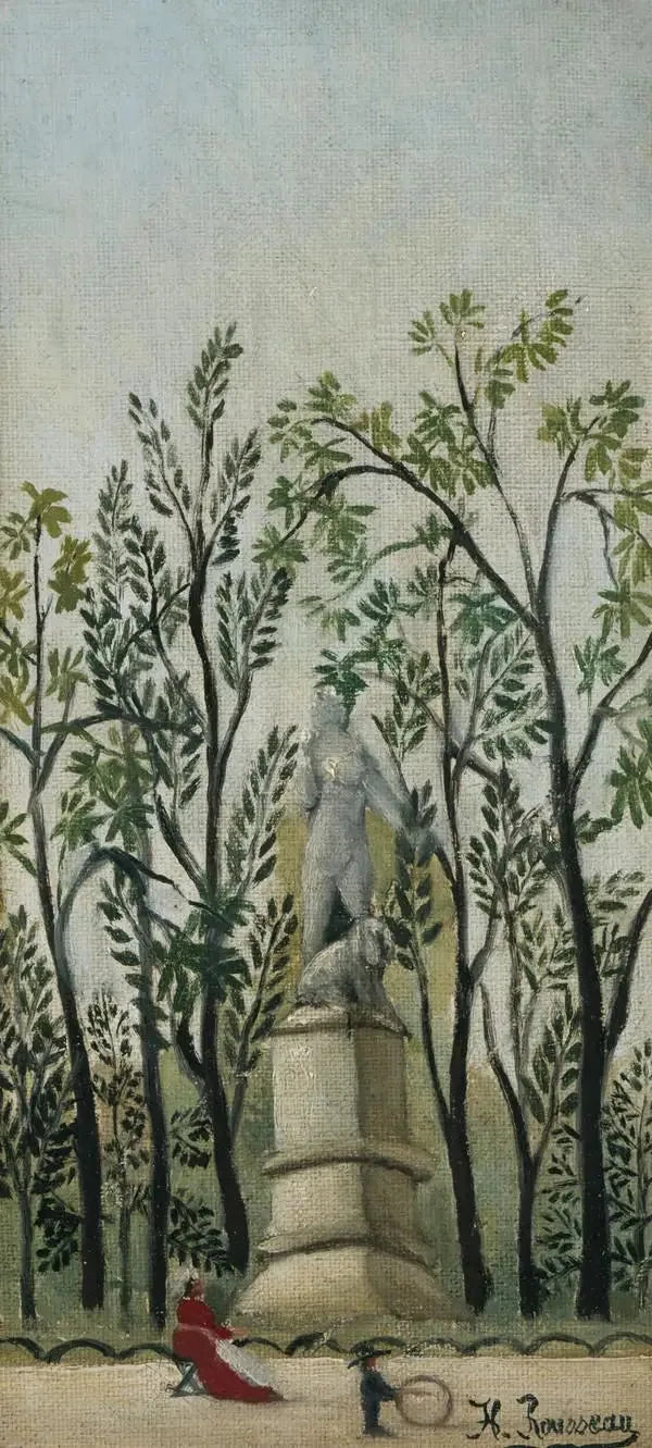 Statue der Diana im Park - Henri Rousseau