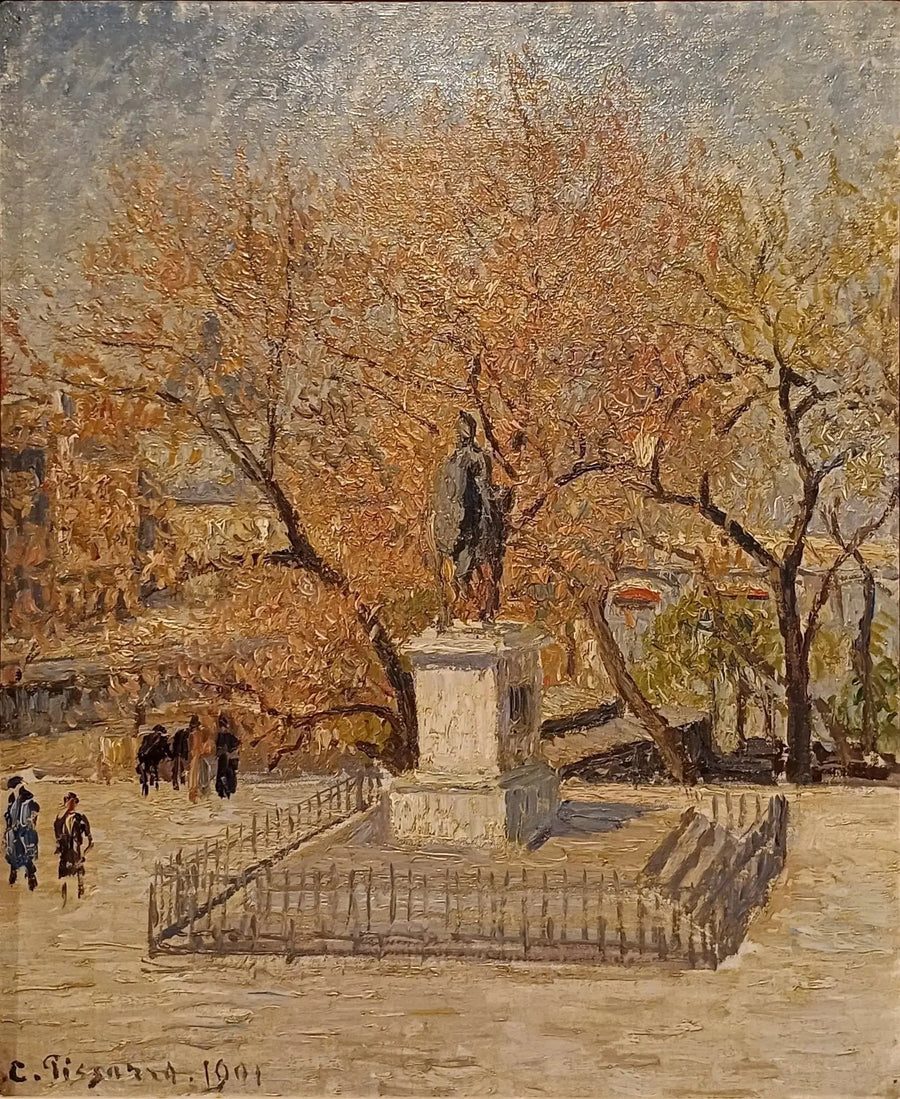 Statue von Heinrich IV, Frühlingserwachen - Camille Pissarro