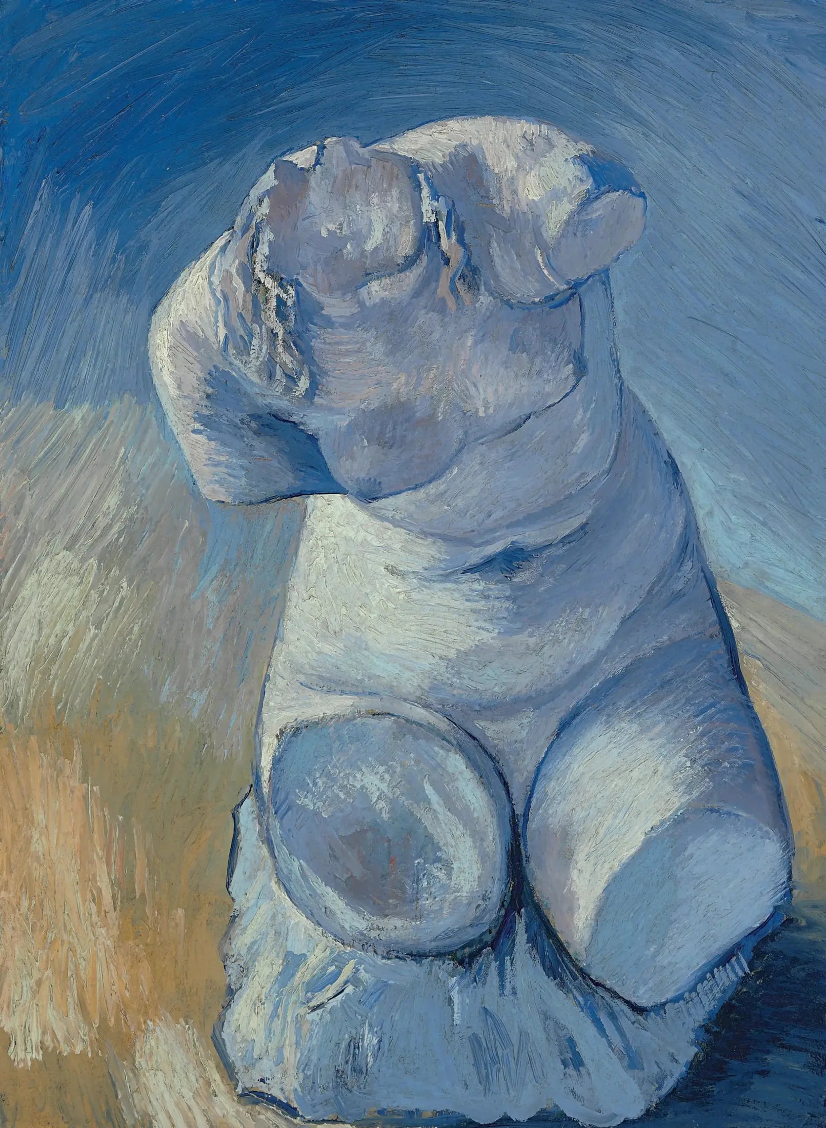 Statuette de plâtre : Torse de femme, vue de visage - Vincent van Gogh image 1 copie de tableau peinte à la main