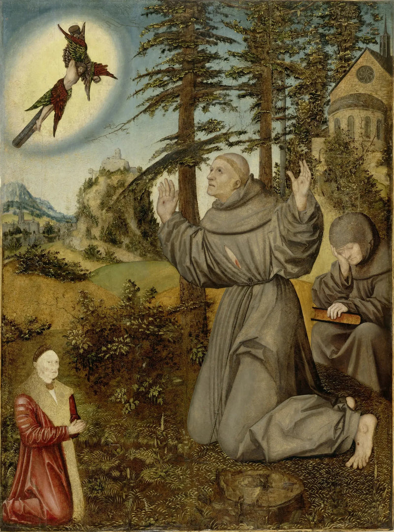 Stigmatisierung des heiligen Franziskus - Lucas Cranach der Ältere