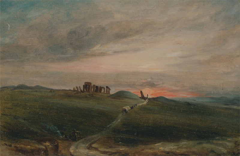 Stonehenge bei Sonnenuntergang - John Constable