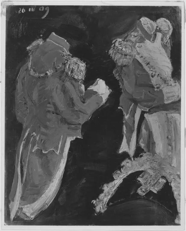 Studie einiger Uniformstücke - Max Slevogt image 1 reproduction réalisée par Alpha Reproduction
