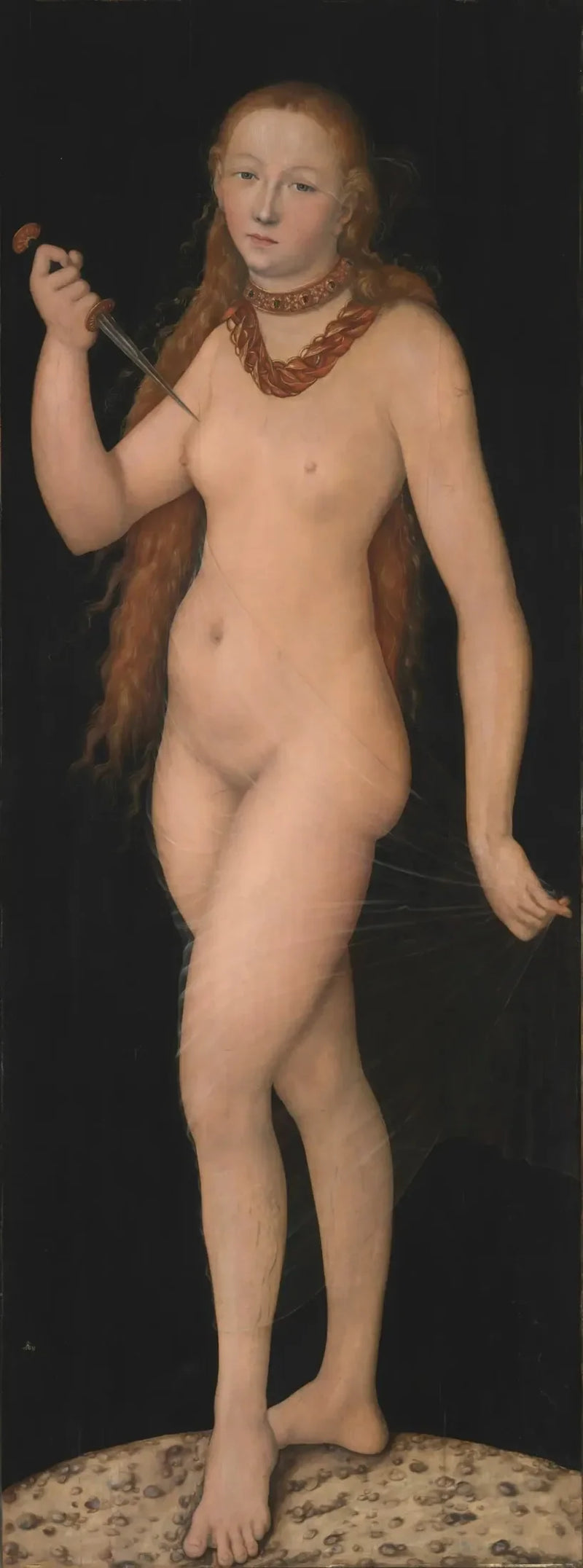 Selbstmord von Lucrezia - Lucas Cranach der Ältere