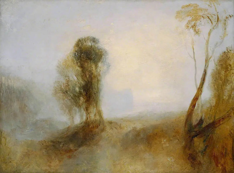 Sonnenaufgang, ein Schloss an einer Bucht: 'Einsamkeit' - J. M. W. Turner