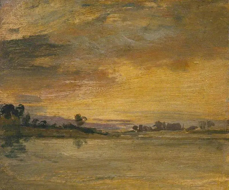 Sonnenuntergang am Fluss - J. M. W. Turner