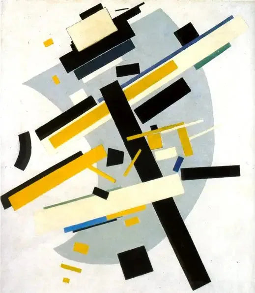 Supremus #58 : Gelb und Schwarz - Kazimir Malevich