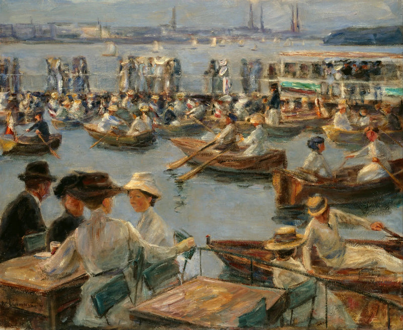 An der Alster in Hamburg - Max Liebermann