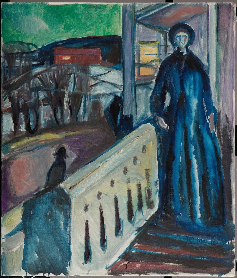 Auf der Treppe der Veranda - Edvard Munch