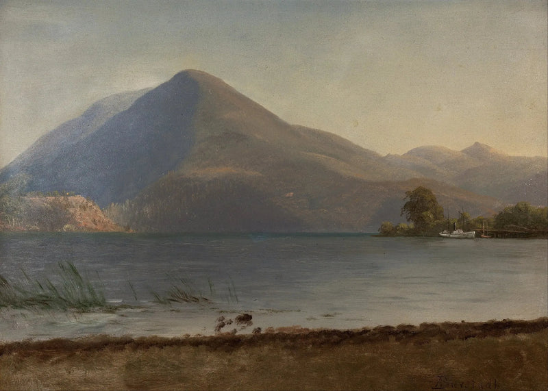 Am Hudson - Albert Bierstadt