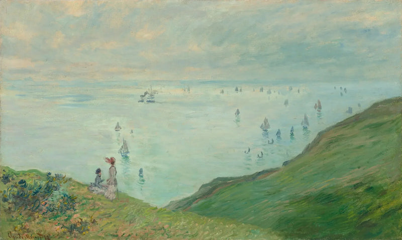 An der Klippe bei Dieppe - Claude Monet