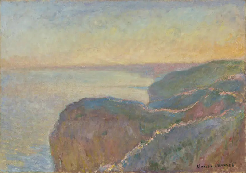 An der Klippe von Dieppe - Claude Monet