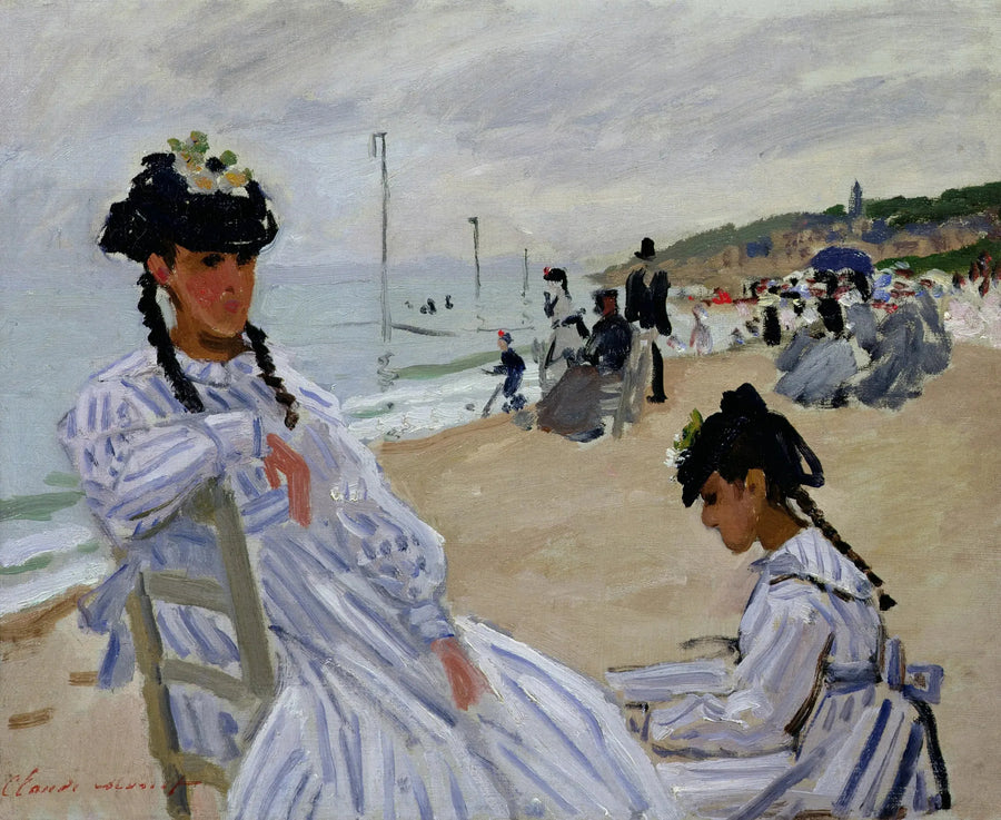 Am Strand von Trouville - Claude Monet