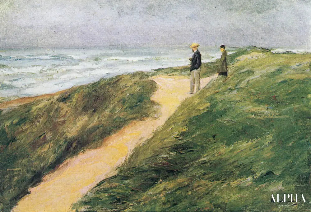 Sur la plage de Katwijk - Max Liebermann - Reproductions de tableaux et peintures haut de gamme