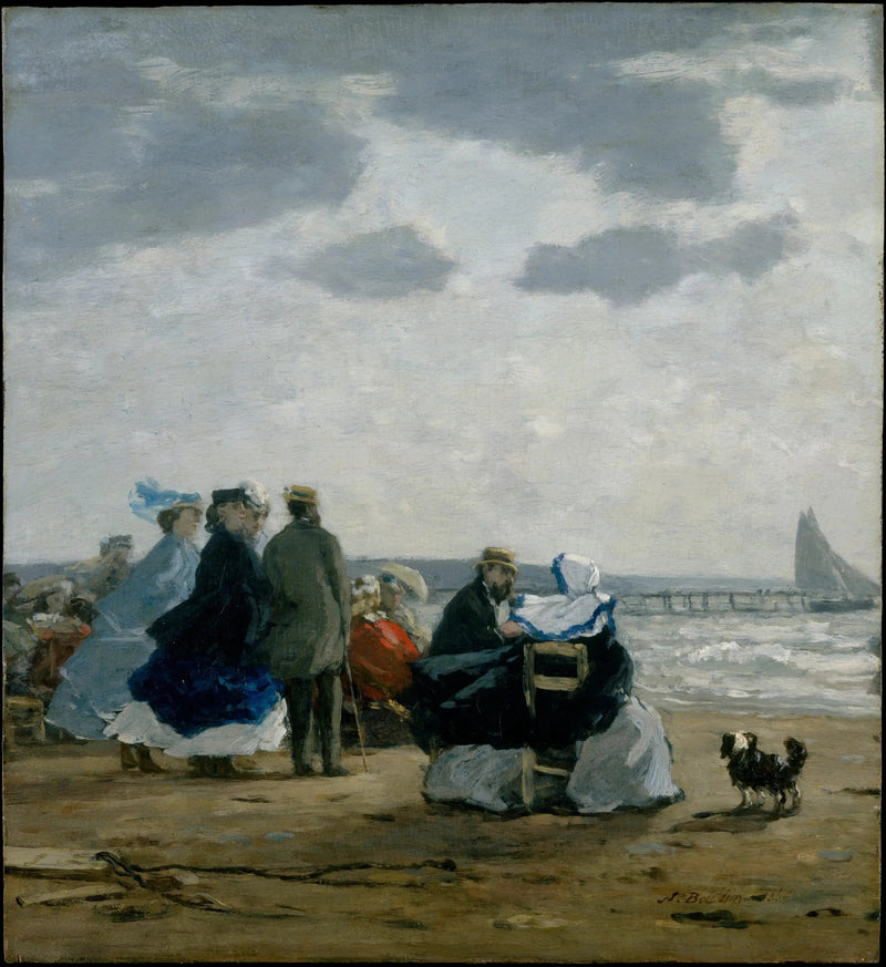 Am Strand, Dieppe - Eugène Boudin