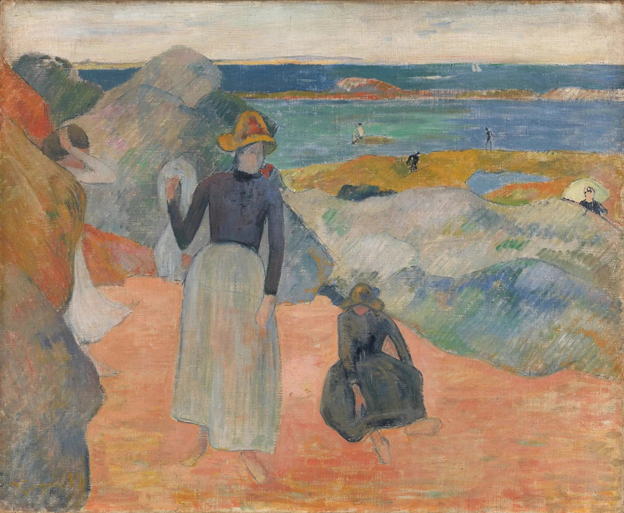 Am Strand in der Bretagne - Paul Gauguin