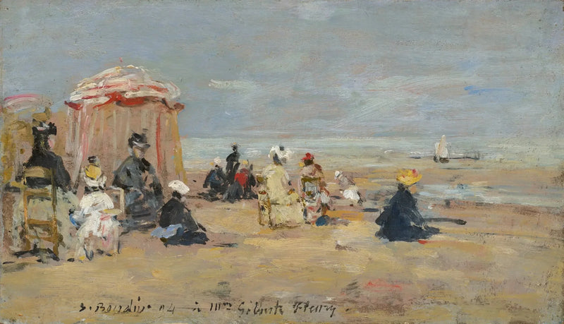 Am Strand - Eugène Boudin