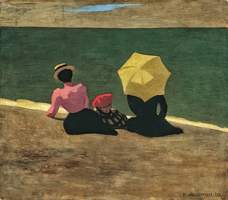 Am Strand - Félix Vallotton