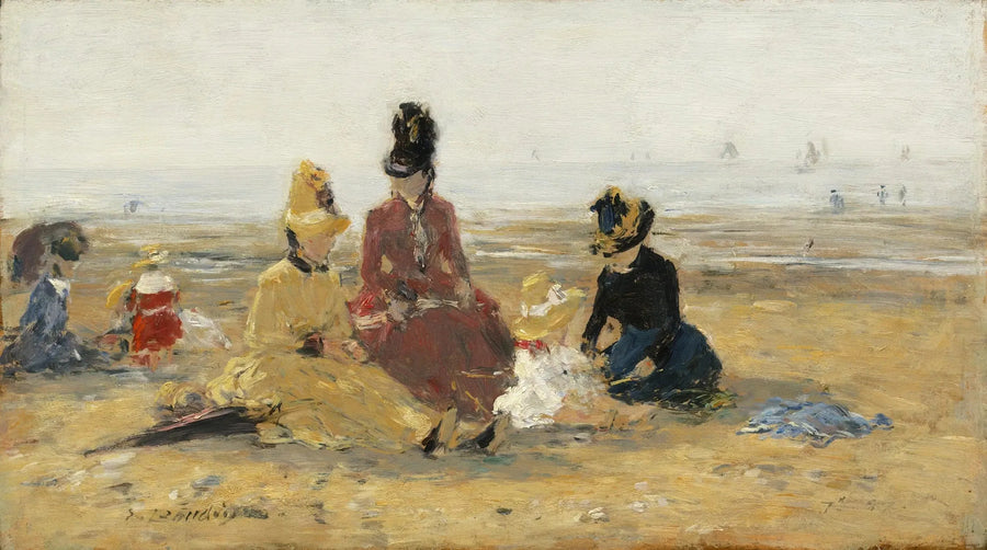 Am Strand, Trouville - Eugène Boudin