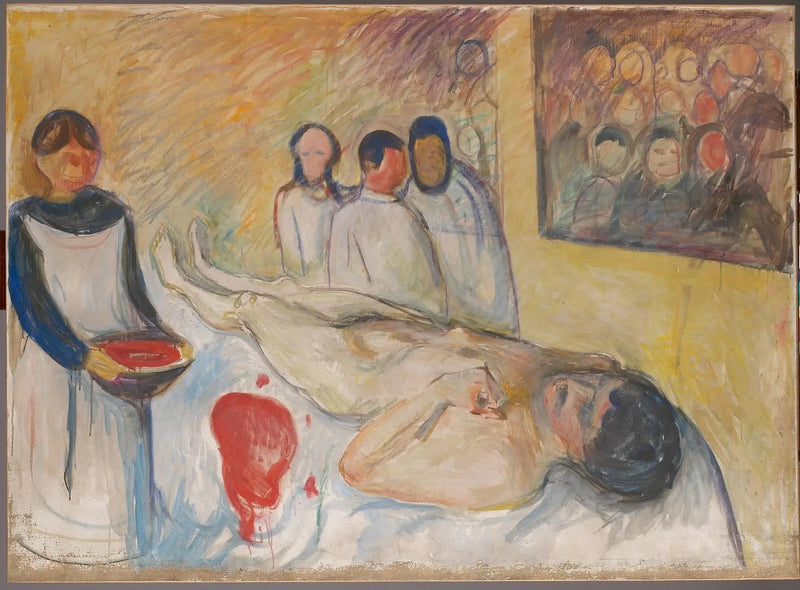 Auf dem Operationstisch - Edvard Munch