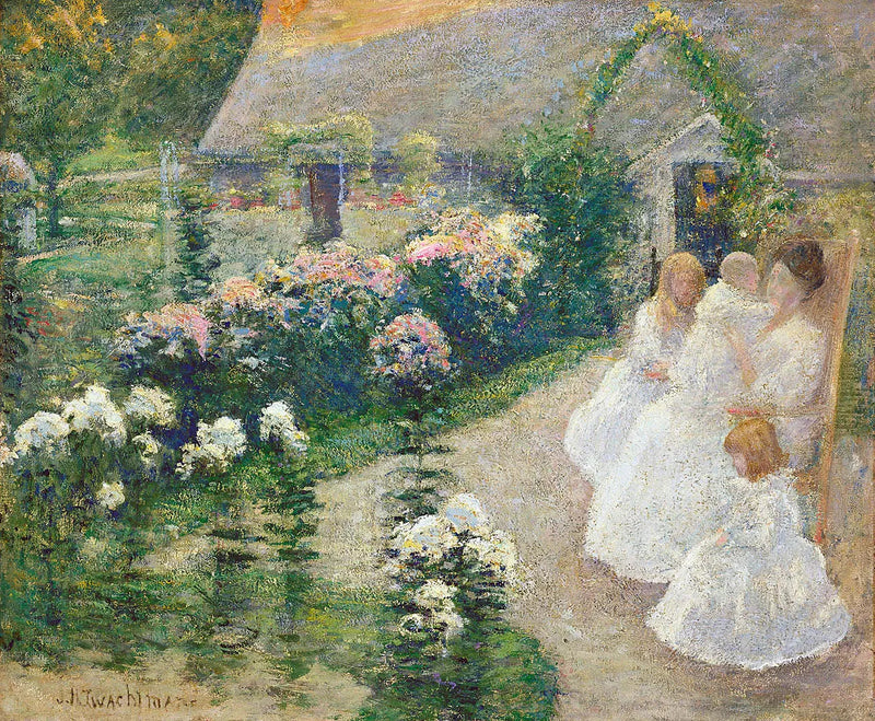 Auf der Terrasse - John Henry Twachtman