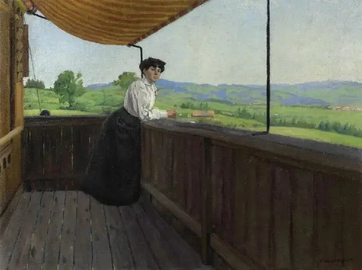 Auf dem Balkon - Félix Vallotton