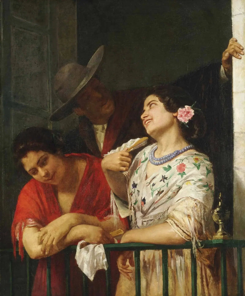 Auf dem Balkon - Mary Cassatt