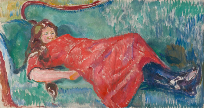 Auf der Couch - Edvard Munch
