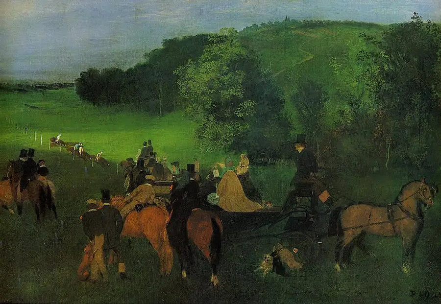 Auf dem Rennplatz - Edgar Degas
