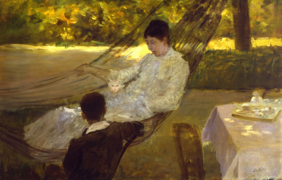 Auf der Hängematte - III - Giuseppe De Nittis
