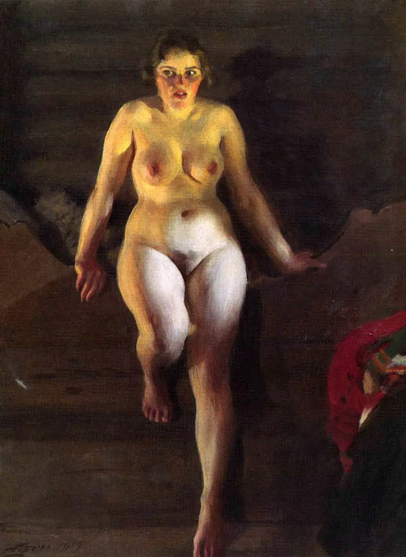 Auf dem Bett - Anders Zorn