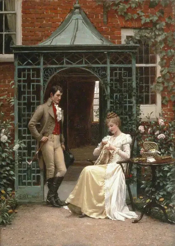 Am Schwellen - Edmund Blair Leighton