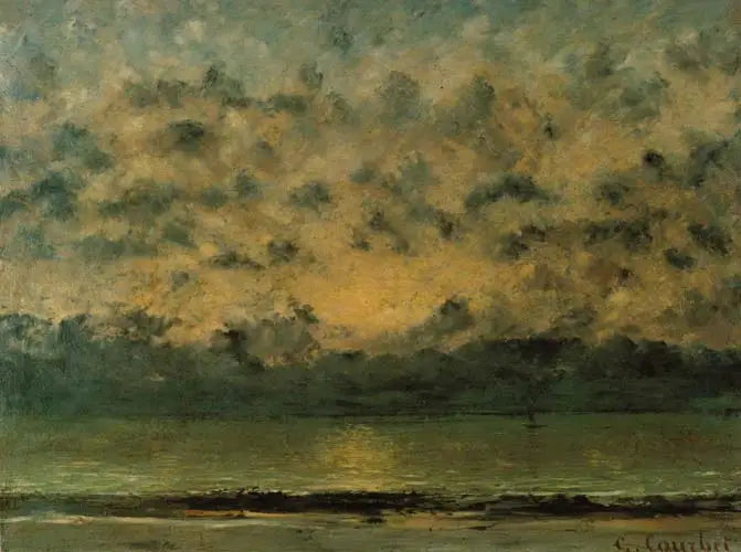 Am Ufer des Genfersees - Gustave Courbet
