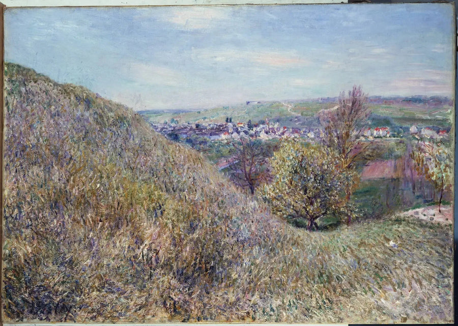 Auf den Hügeln von Moret im Frühling - Morgen - Alfred Sisley