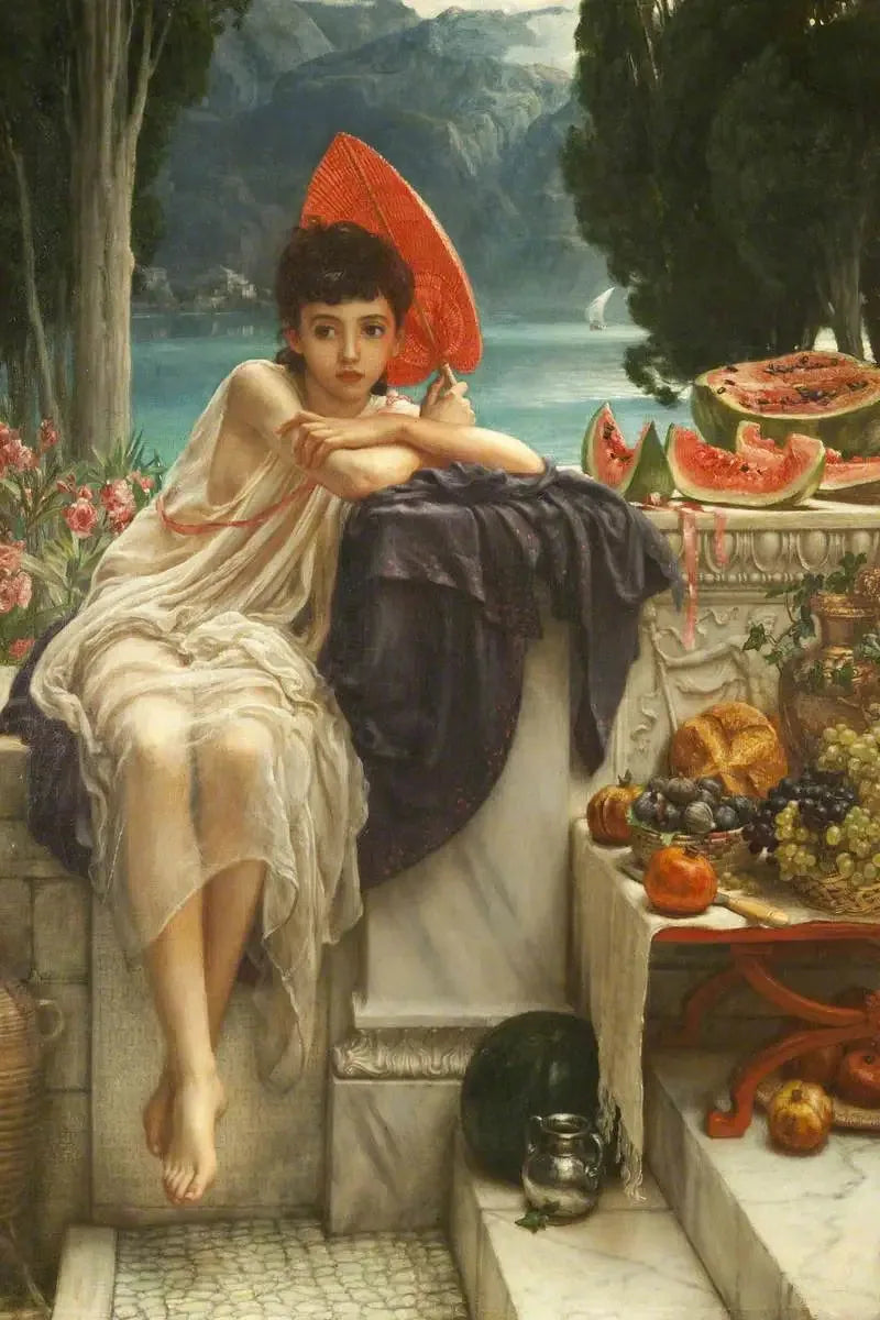 Auf den Stufen des Tempels - Edward Poynter
