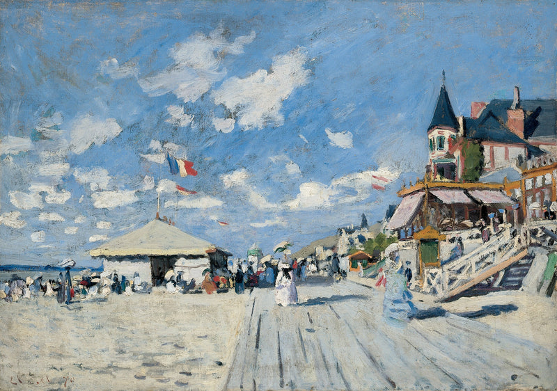 Auf den Bühnen von Trouville W157 a - Claude Monet