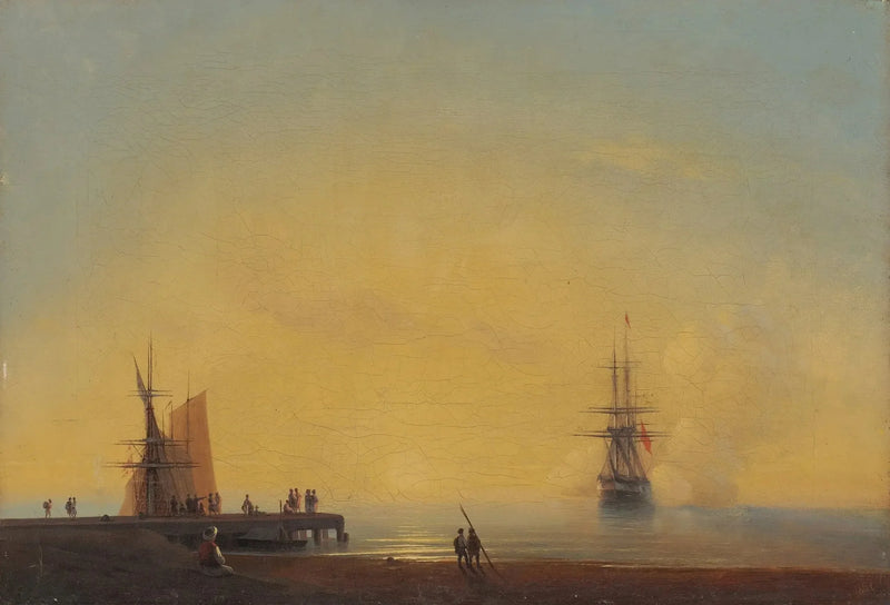 Auf den Straßen, am Abend - Ivan Aïvazovski