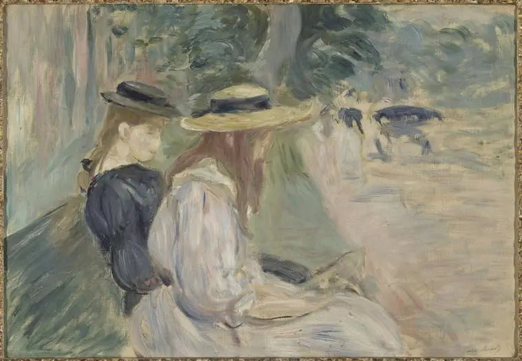 Auf einer Bank im Bois de Boulogne - Berthe Morisot