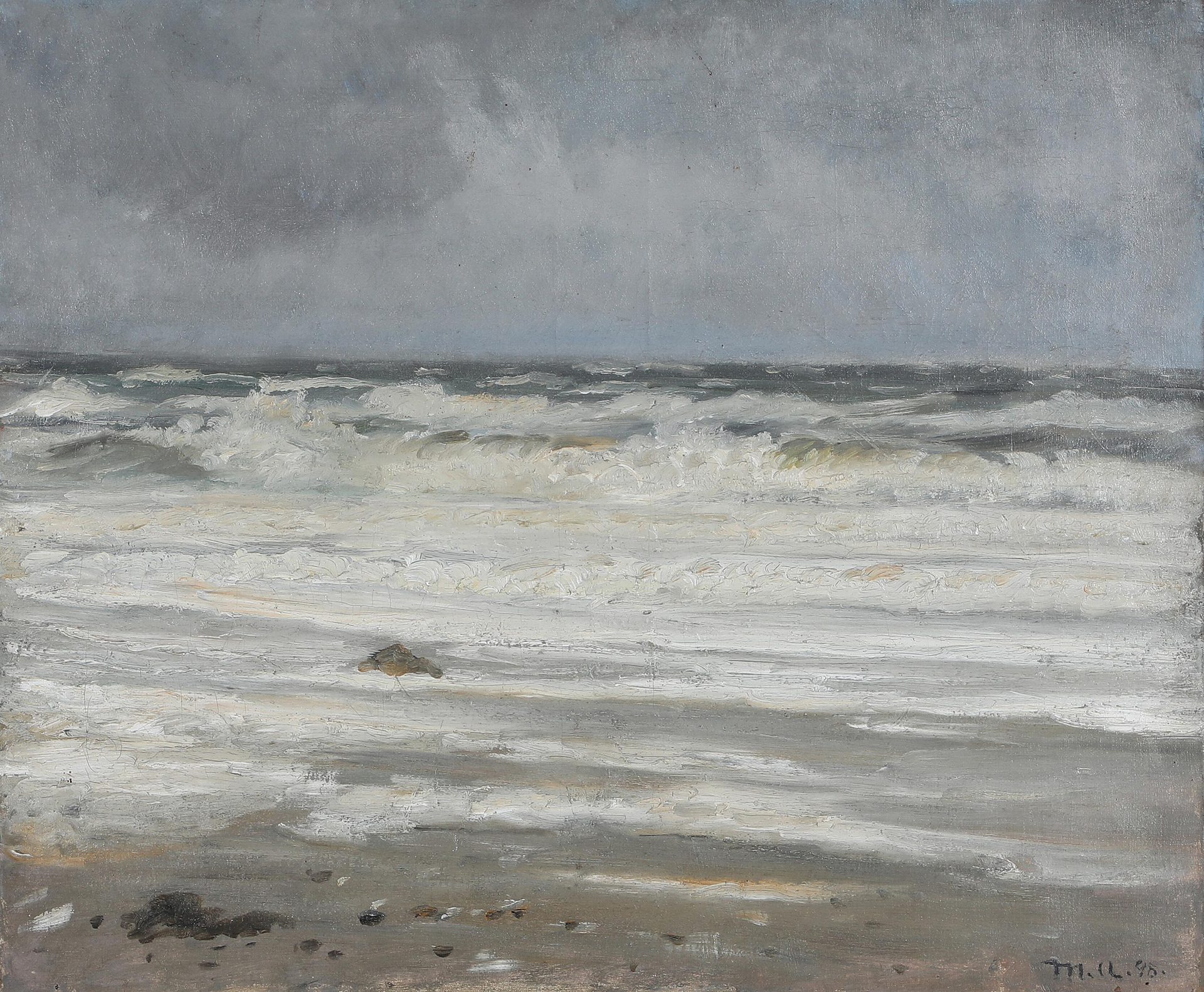 Surf (1898). - Michael Peter Ancher image 1 reproduction artisanale de tableau
