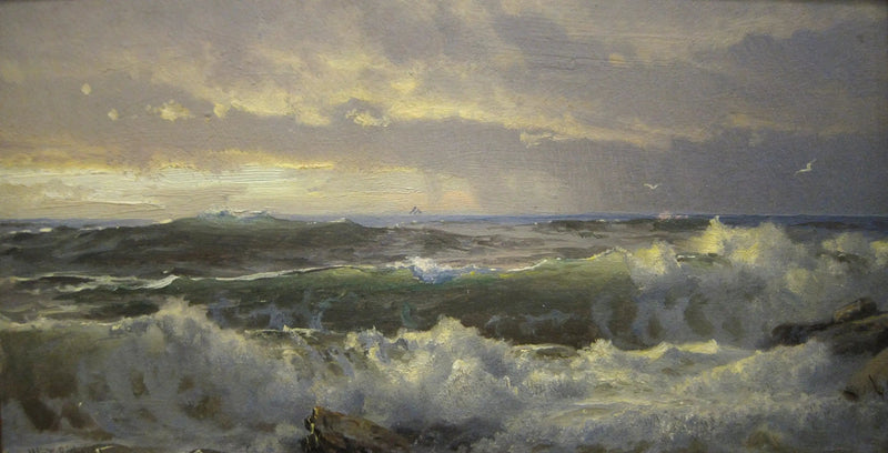 Surfen auf den Felsen - William Trost Richards