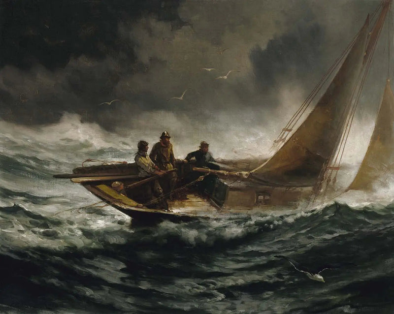 Überwindung eines Sturms - Edward Moran