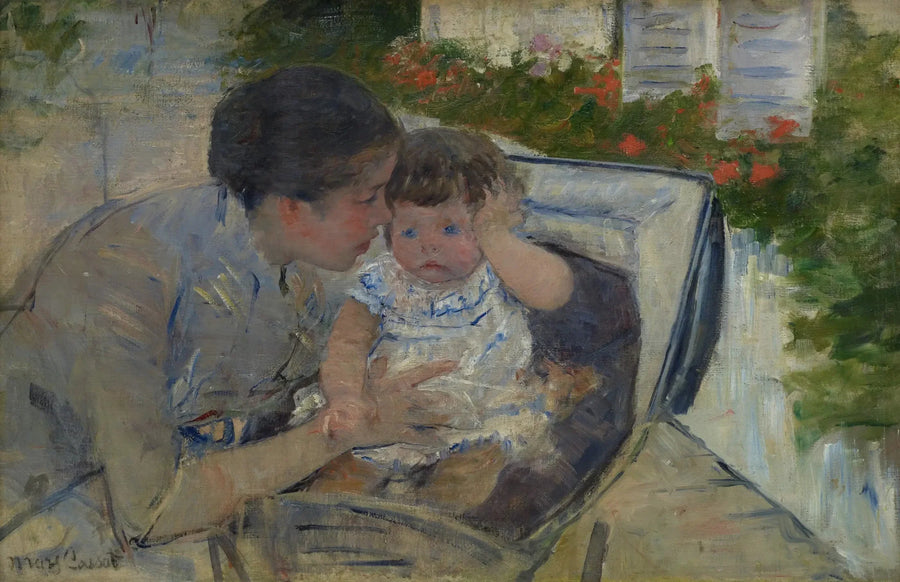 Susan, die das Baby tröstet - Mary Cassatt