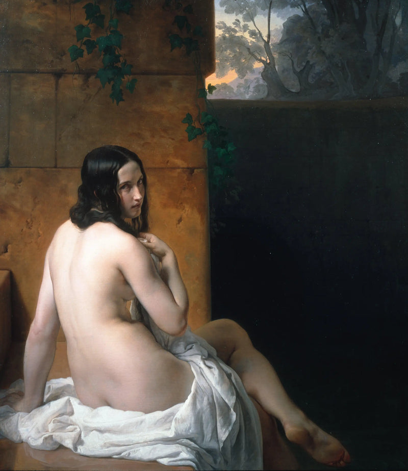 Suzanne bei ihrem Bad - Francesco Hayez