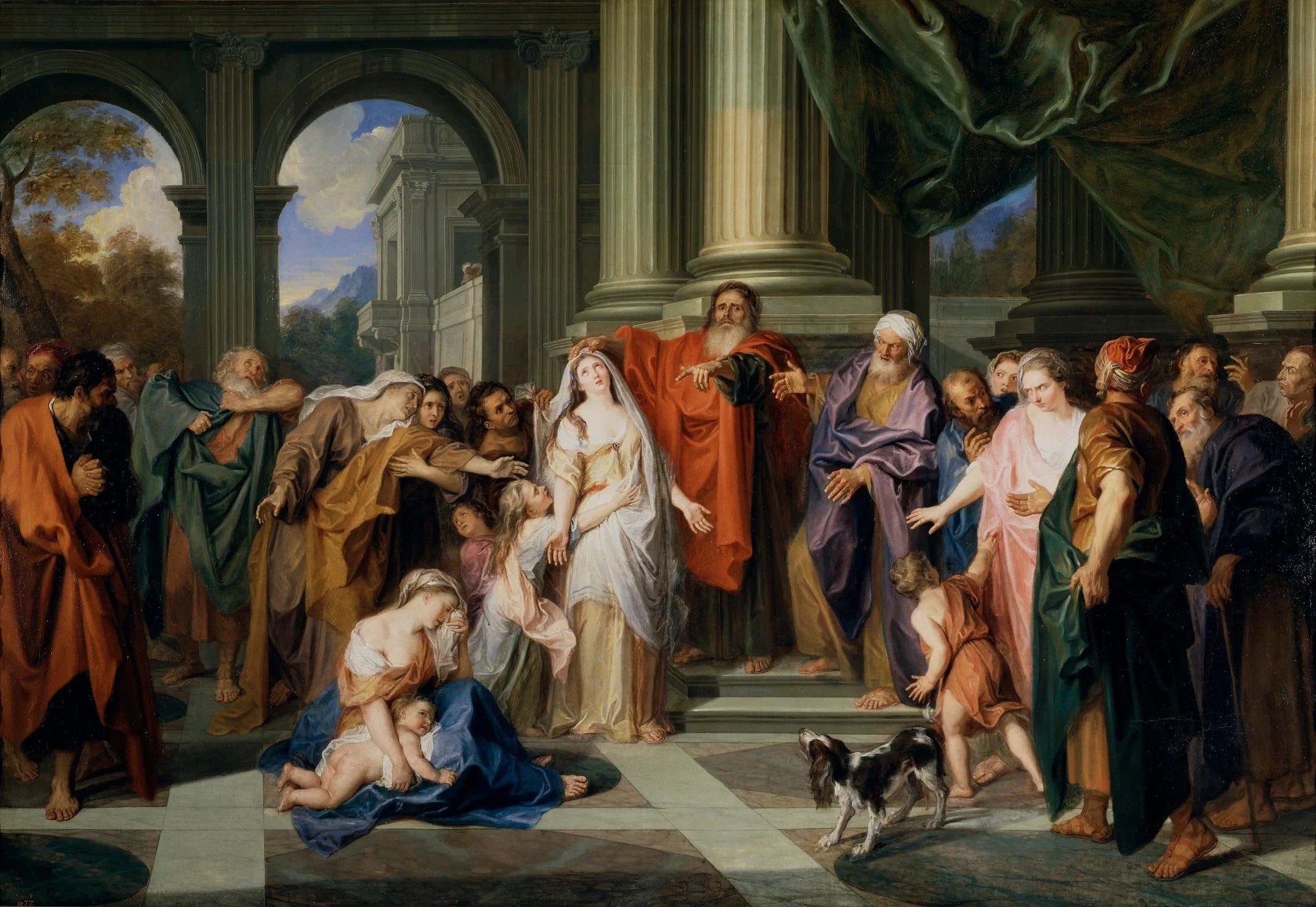 Suzanne accusée d'adultère - Antoine Coypel image 1 reproduction de peinture à l’huile