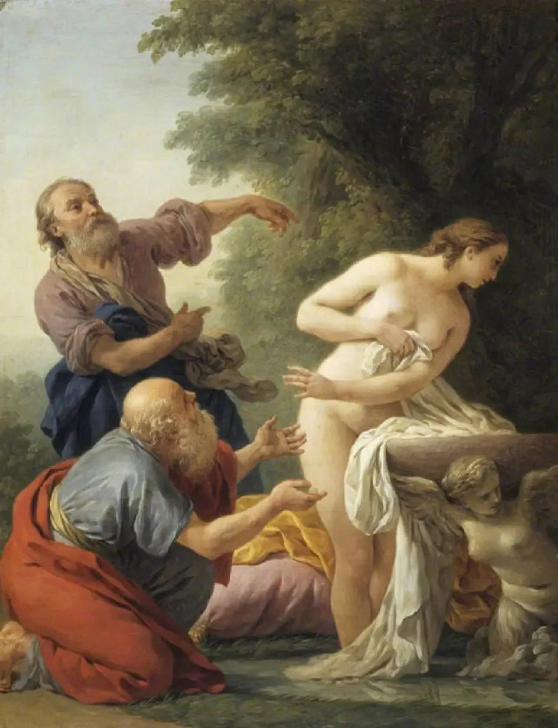 Suzanne et les älteren - Louis Jean François Lagrenée